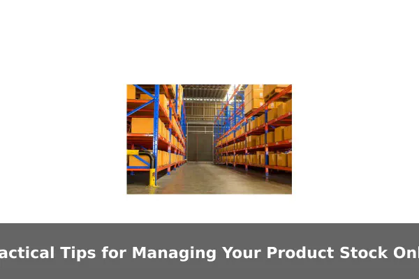 Practical Tips for Managing Your Product Stock Online