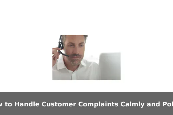 How to Handle Customer Complaints Calmly and Politely