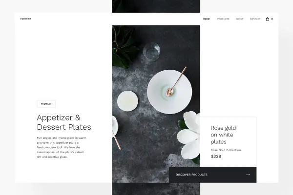 seasonal ecommerce product grid storefront display