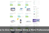 How to Give Your Online Store a More Professional Look