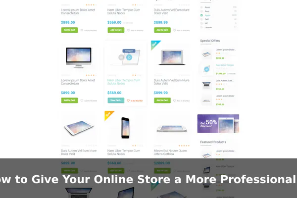 How to Give Your Online Store a More Professional Look
